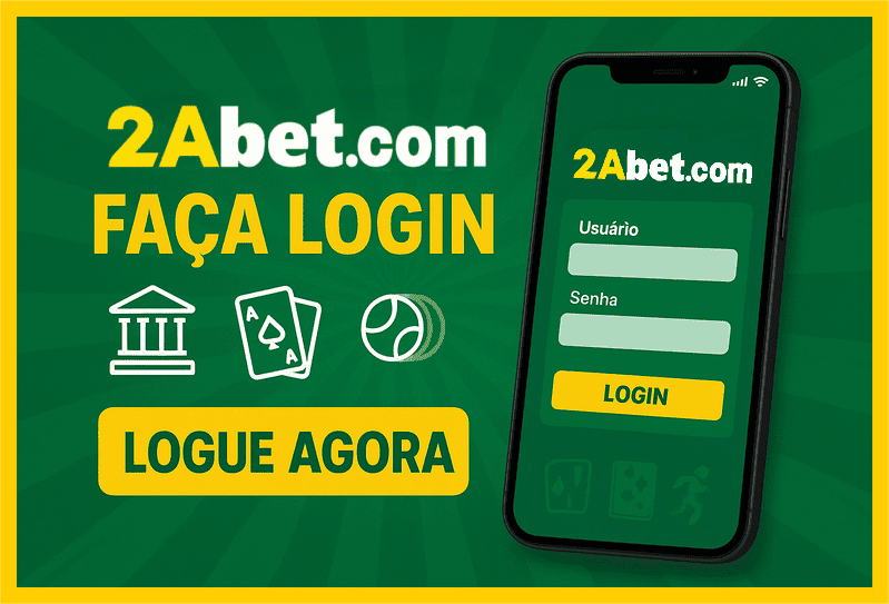Imagem destacando login seguro na 2ABET para novos usuários